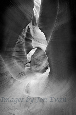 Shadows in Antelope Canyon
